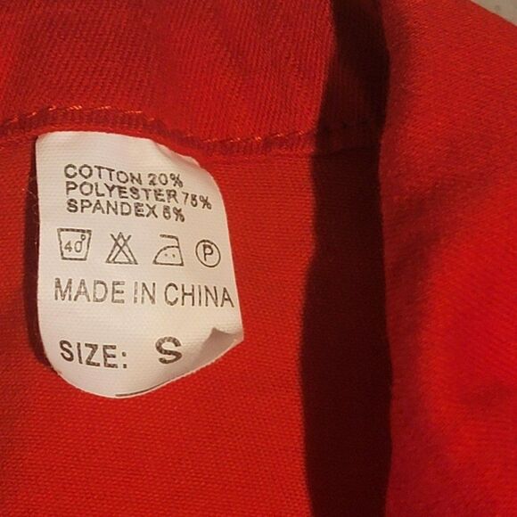 Aroma  Womens Red Sleeveless Pockets Button Fringe Jeans Vest Dress Size Small - Picture 4 of 7